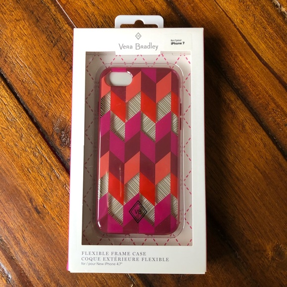 Vera Bradley Red Bohemian Chevron iPhone 7 Case - Picture 2 of 6